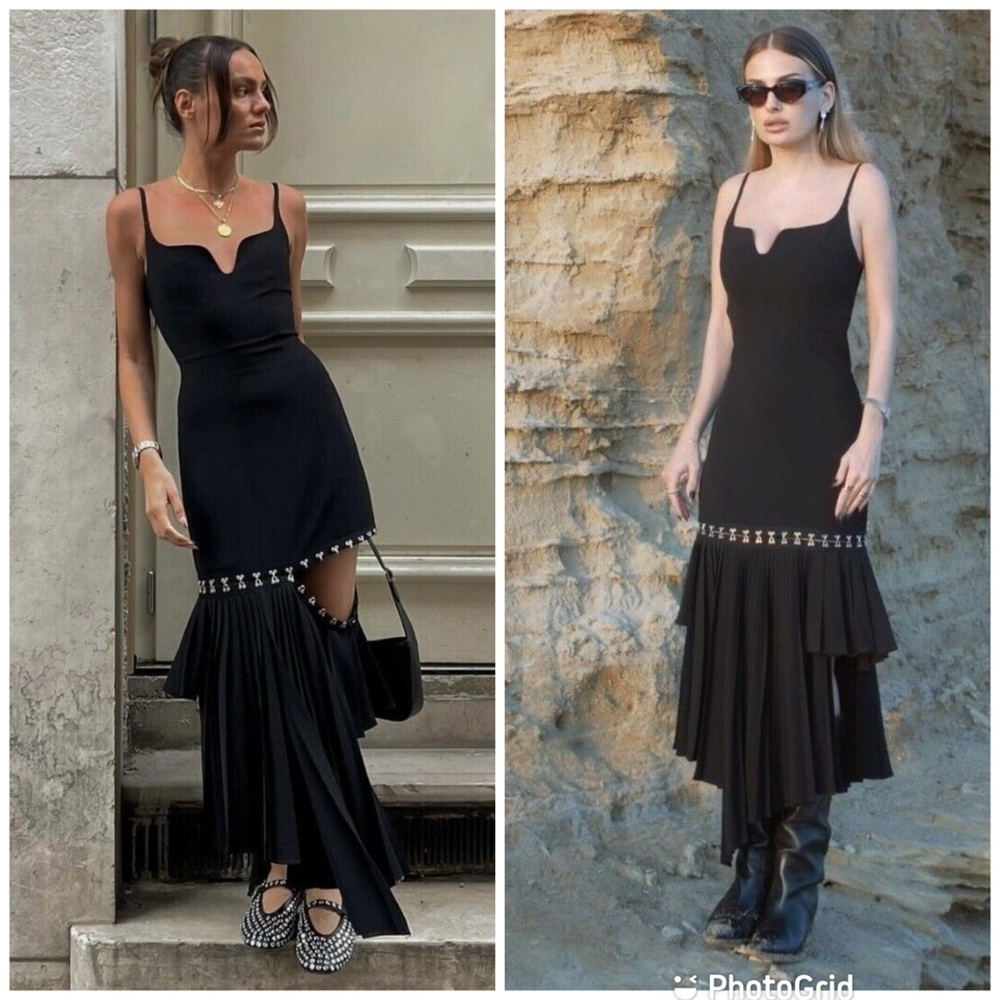 Rokh x H&M Layered Skirt Asymmetric Dress